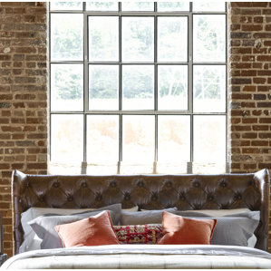 Devere Upholstered Wingback Headboard by Darby Home Co