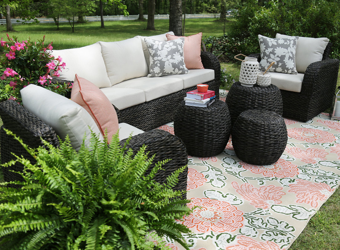AE Outdoor Sanford 6 Piece Seating Group with Cushions & Reviews Wayfair