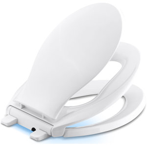 Transitions Nightlight Quiet-Close with Grip-Tight Elongated Toilet Seat