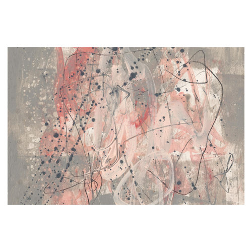 Blush I 2.9m x 4.32m Embossed Matte Peel & Stick Wallpaper Roll East Urban Home