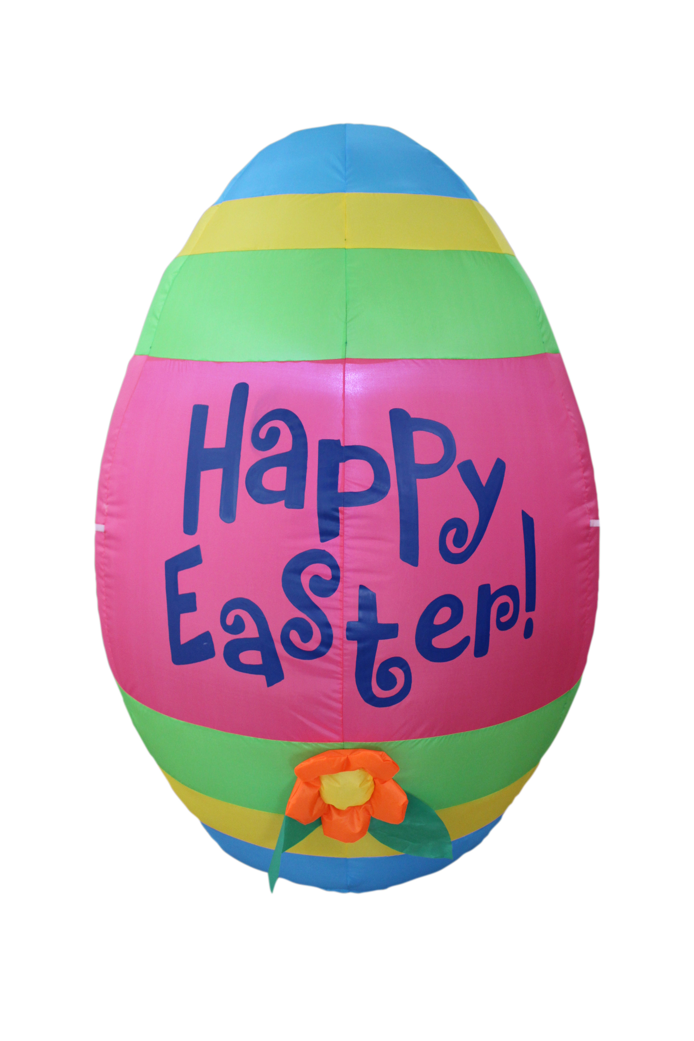 The Holiday Aisle® Inflatable Cute Colorful Giant Easter Egg with Flower  Decoration & Reviews | Wayfair