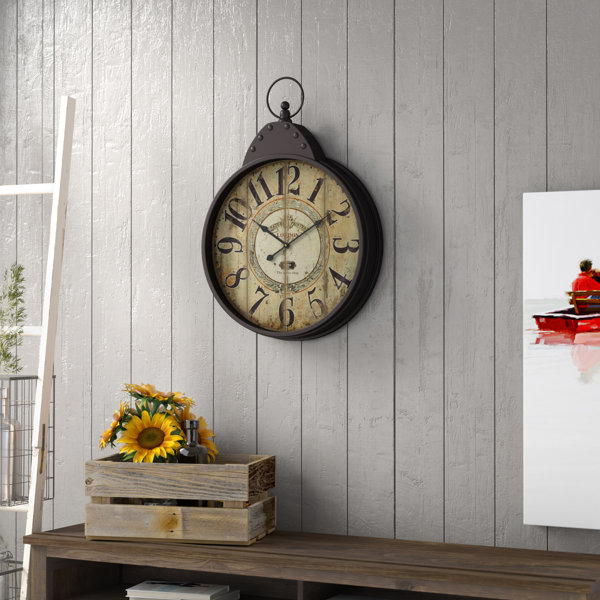 Wilksboro Oversized Fascinating Styled Berlin Metal Wall Clock by Trent Austin Design| @ $81.99