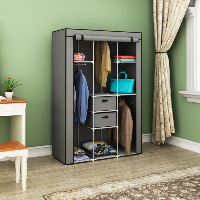 Rebrilliant Herndon 42 W Portable Wardrobe Reviews Wayfair