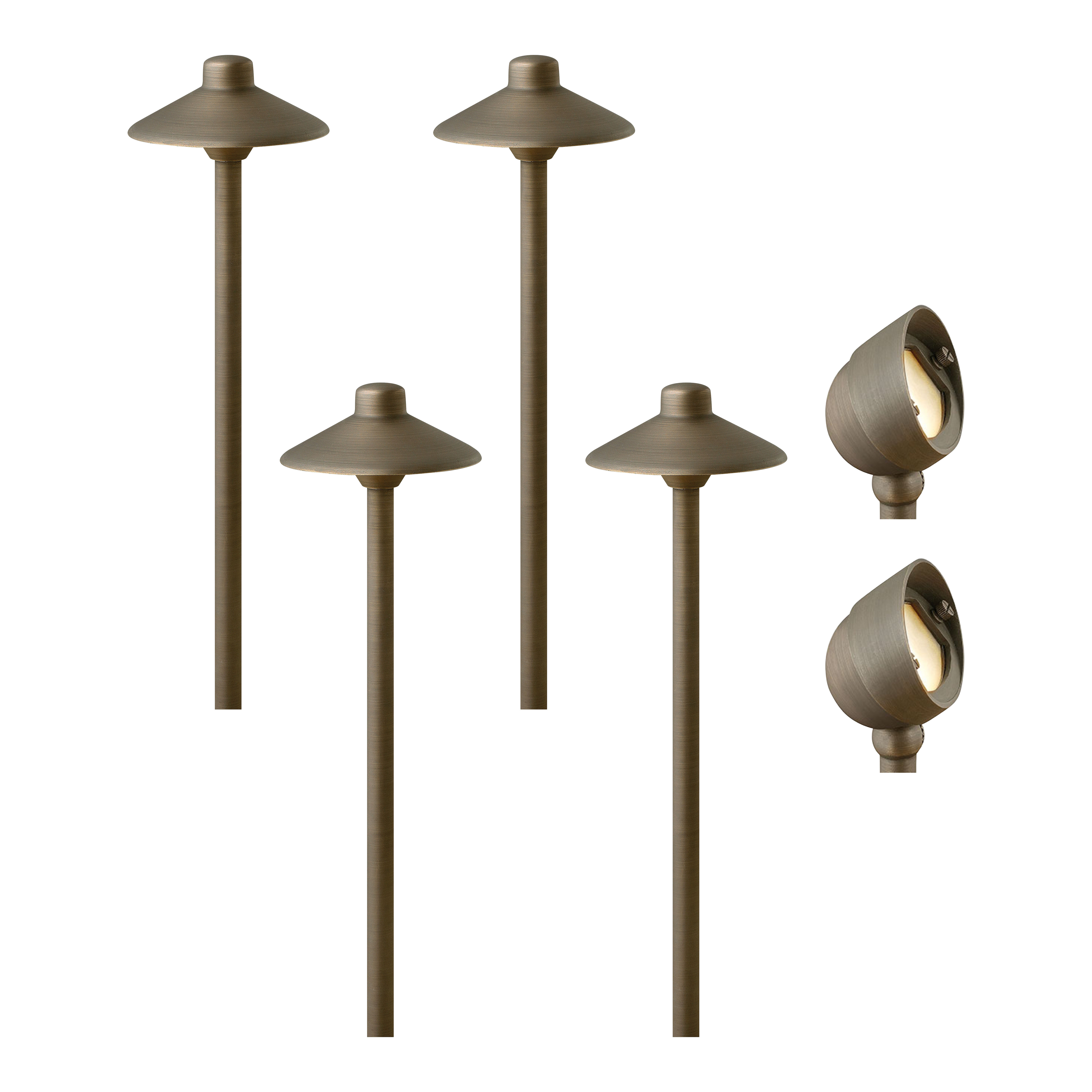 Hardy Island Matte Bronze Low Voltage Hardwired Led Configurable Landscape Lighting Kit Hardy Island Matte Bronze Low Voltage Hardwired Led Configurable Landscape Lighting Kit