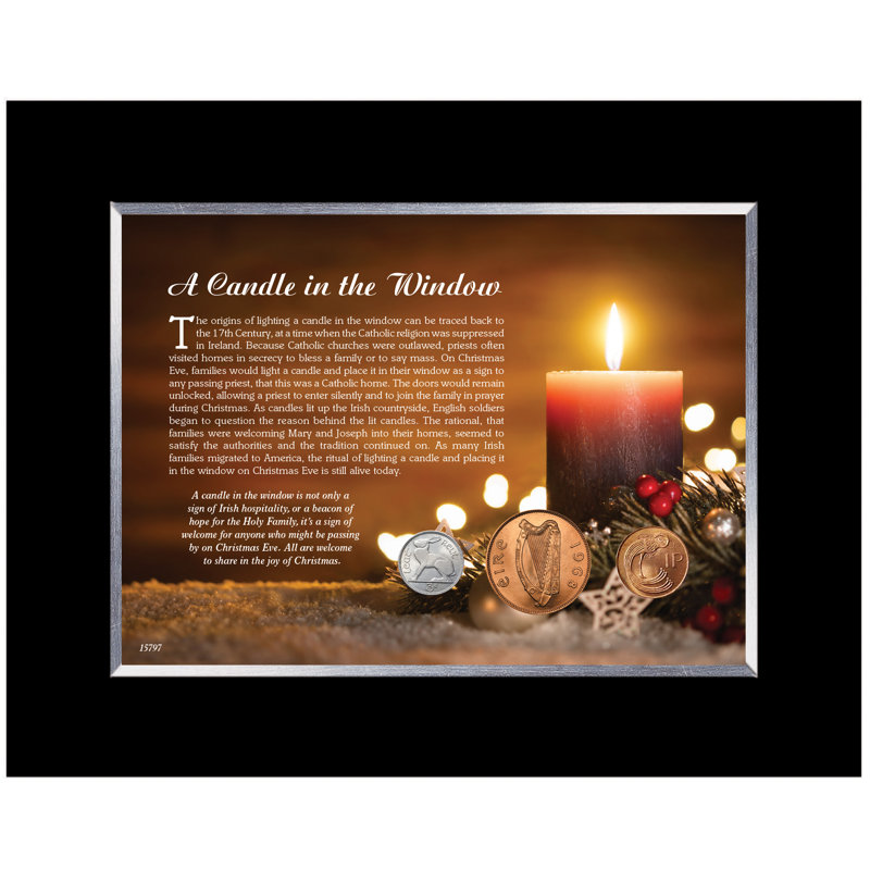 Winston Porter Leopoulos Candle In The Window Irish Coin Table Top