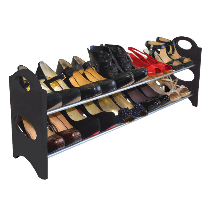 Rebrilliant 2Tier 10 Pair Stackable Shoe Rack &amp; Reviews