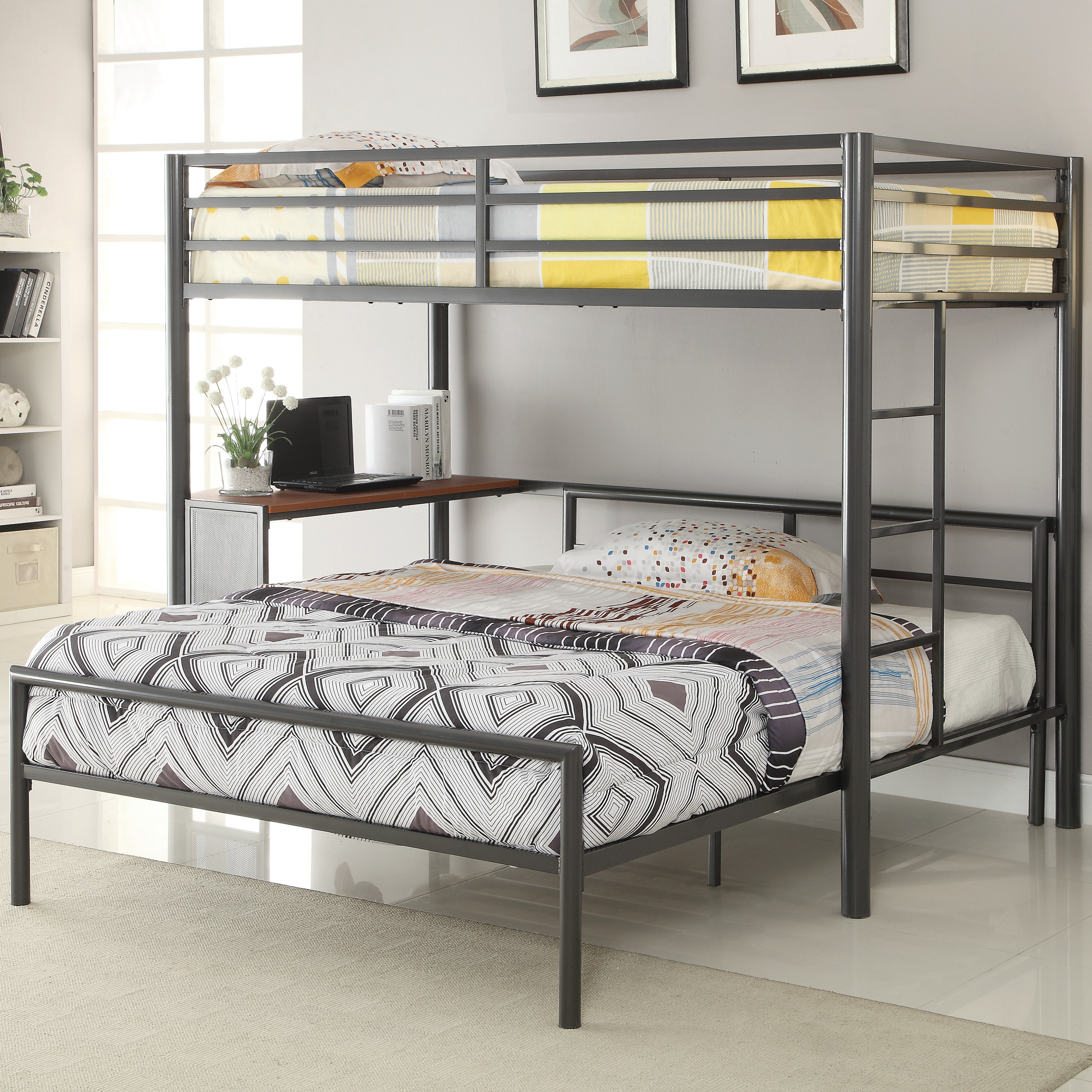 l shaped bunk beds twin over twin