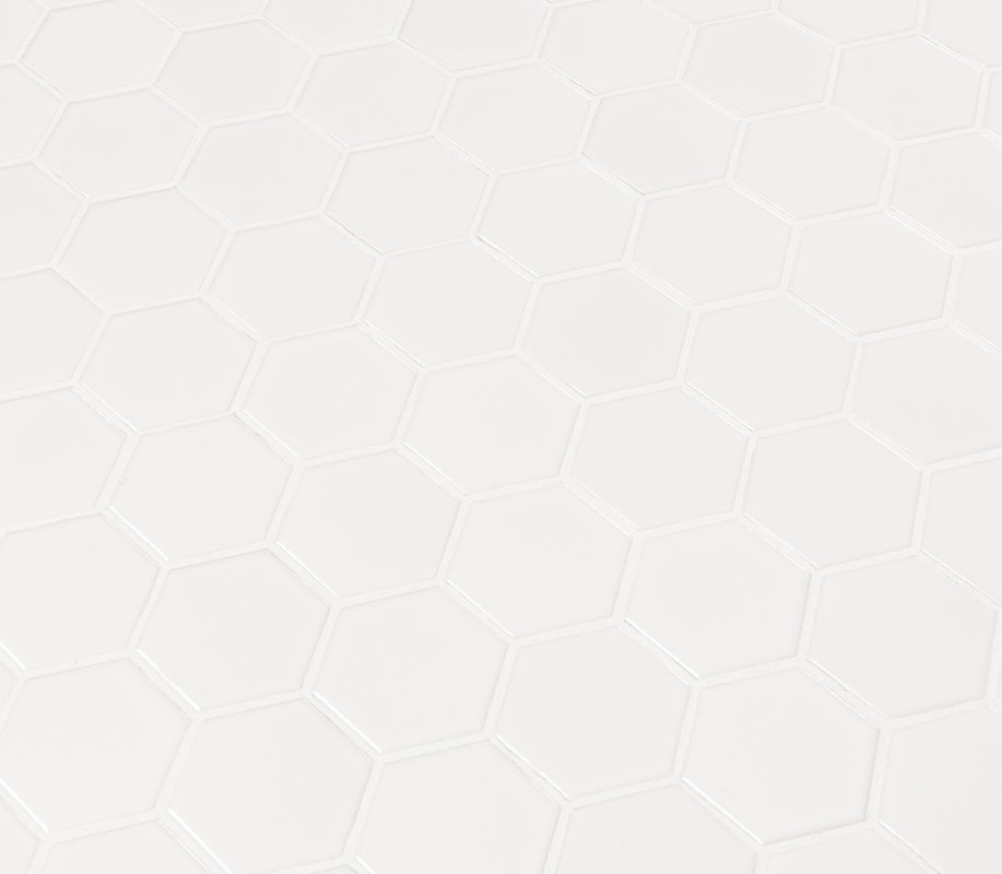Msi Hexagon 2 X Porcelain Mosaic Tile In Glossy White Reviews Hexagon 2 X Porcelain Mosaic Tile In Glossy White