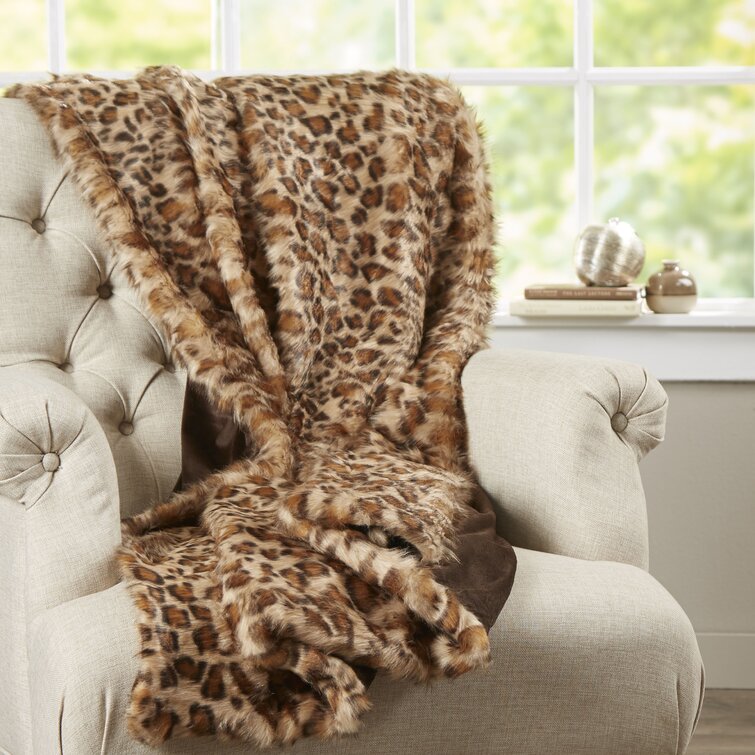 House of Hampton® Phyle Leopard Throw & Reviews | Wayfair