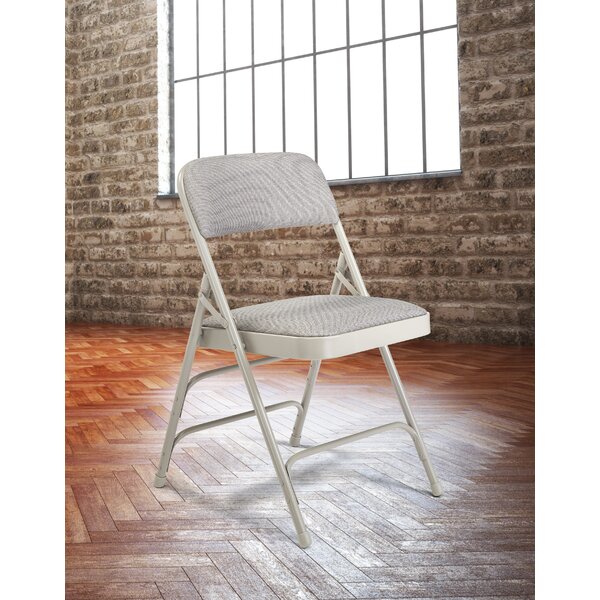 2300 Series Triple Strength Upholstered Folding Chair (Set of 4) by National Public Seating