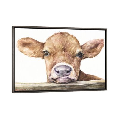 Calf' by George Dyachenko - Picture Frame Painting Print East Urban Home Size: 40