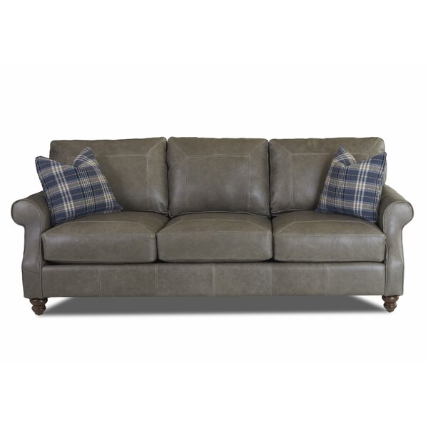 Belloreid Extra Large Leather Sofa By Canora Grey