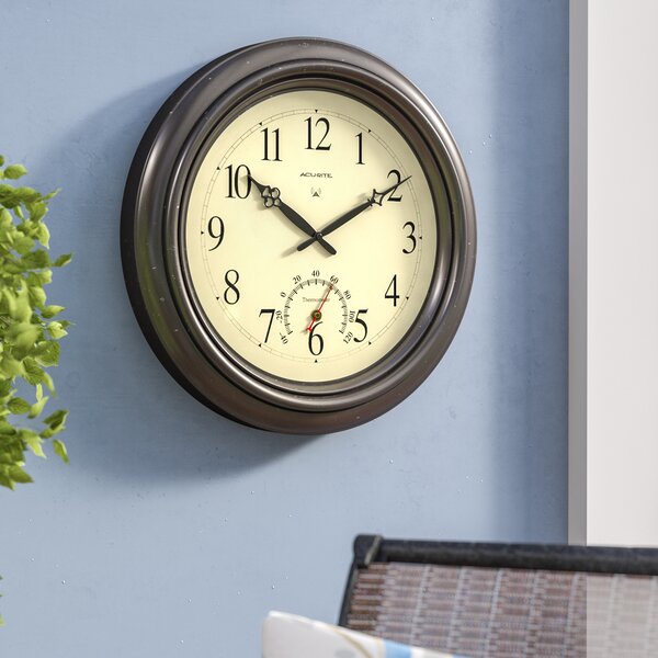 Oversized Humphrey 18 Round Outdoor Radio-Controlled Clock by Darby Home Co