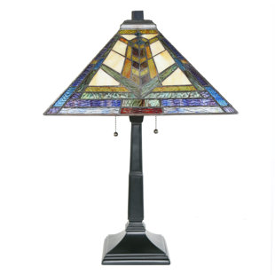 Southwestern Style Lamps Wayfair Croll Mission Style Stained Gl Kaleidoscope 23 Table Lamp