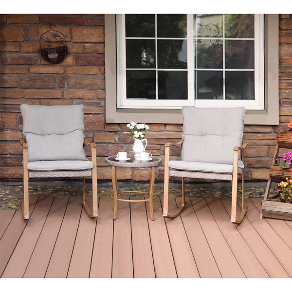 Glass Top Patio Table Set Wayfair