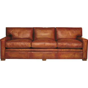 Tan Leather Sofa Wayfair Co Uk Armada Leather 3 Seater Sofa