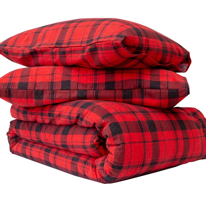 Millwood Pines Babin Heavyweight Velvet Flannel Reversible Duvet