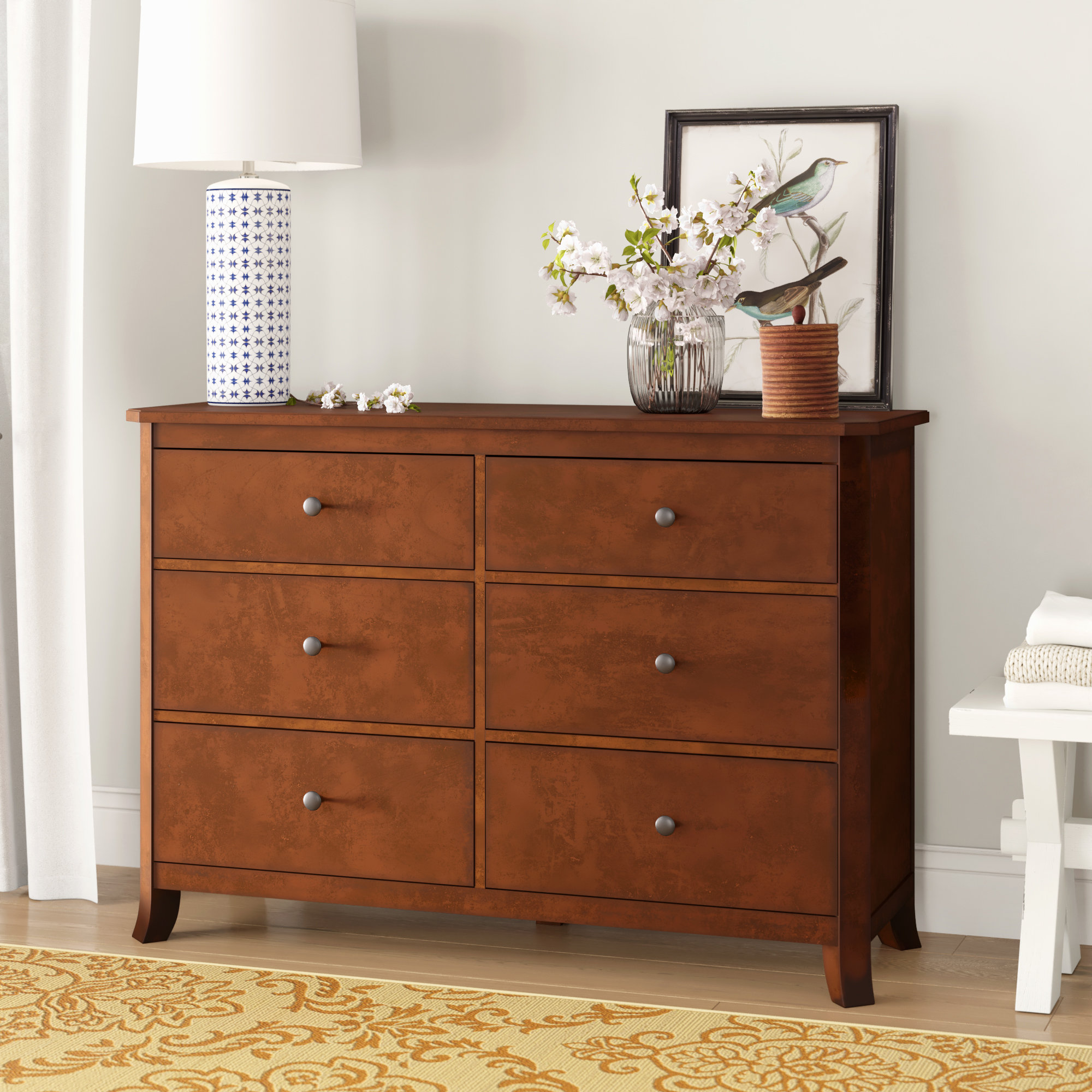 brooklyn 6 drawer double dresser