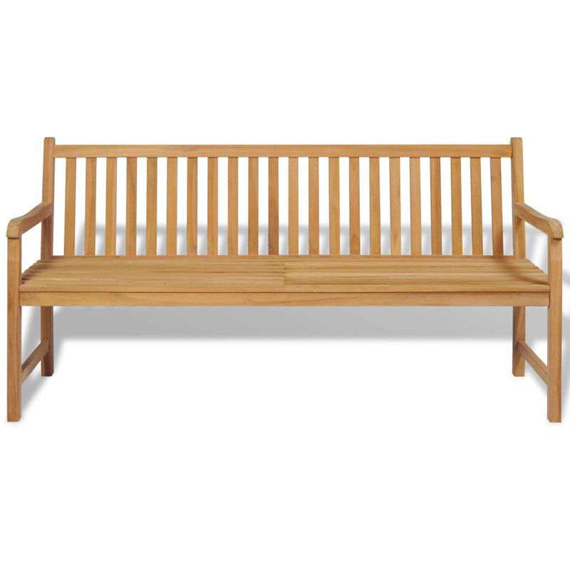 Breakwater Bay Yateley Outdoor Teak Bench Reviews Wayfair