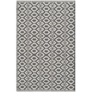 Whyte Hand Woven Ivory/Black Area Rug