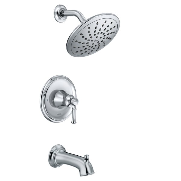 Dartmoor Pressure Balance Tub and Shower Faucet with Lever Handle by Moen