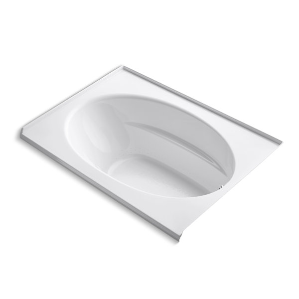 Windward Alcove Bubblemassage 60 x 42 Soaking Bathtub by Kohler