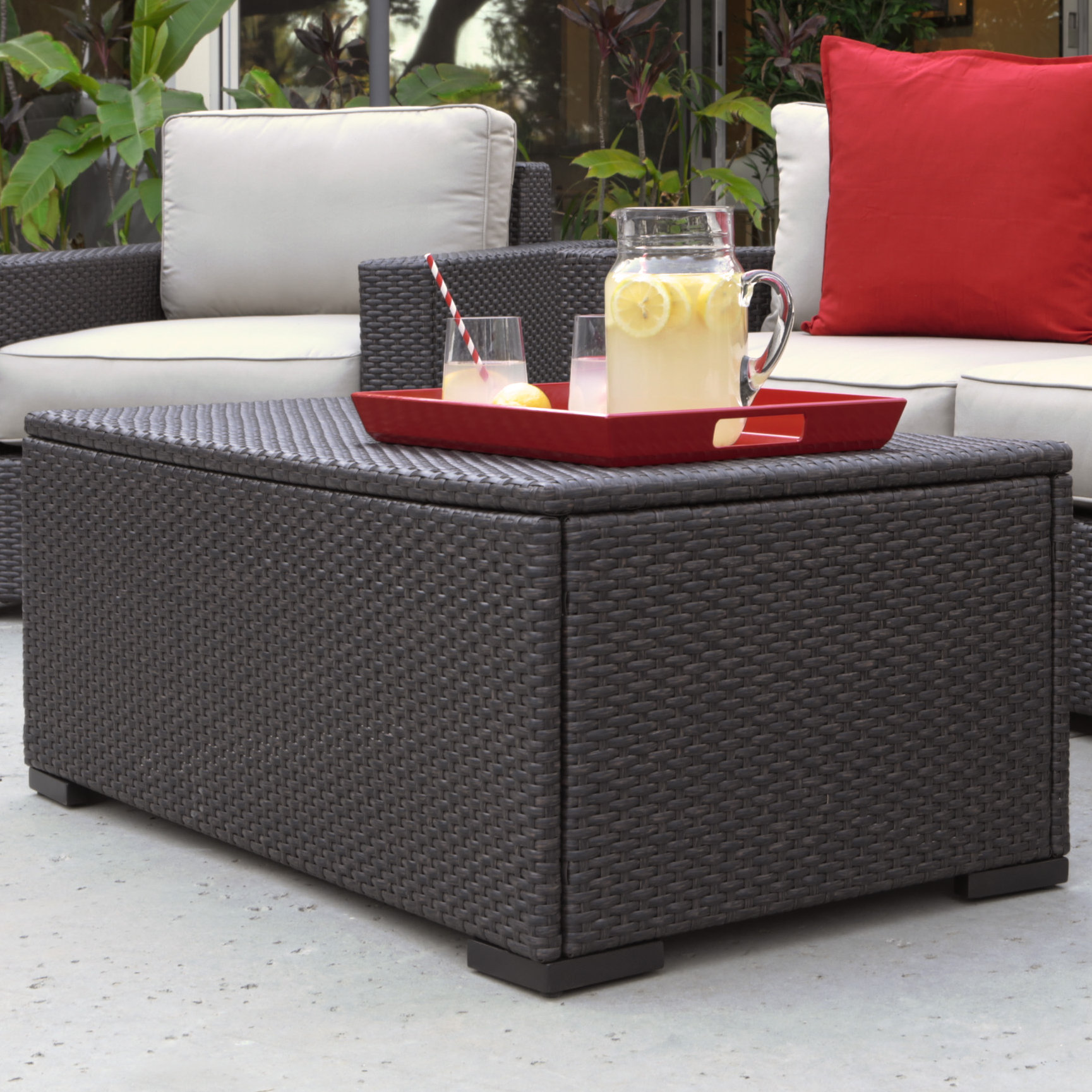 Serta At Home Laguna Wicker Coffee Table Reviews Wayfair Laguna Wicker Coffee Table