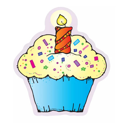 Cupcakes Bulletin Board Cut Out Frank Schaffer PublicationsCarson Dellosa Publications