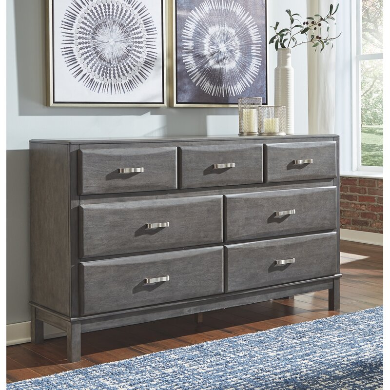 Gracie Oaks Kenner 7 Drawer Double Dresser Reviews Wayfair