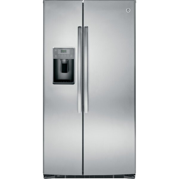25.3 cu. ft. Energy Star® Side-by-Side Refrigerator by GE Appliances