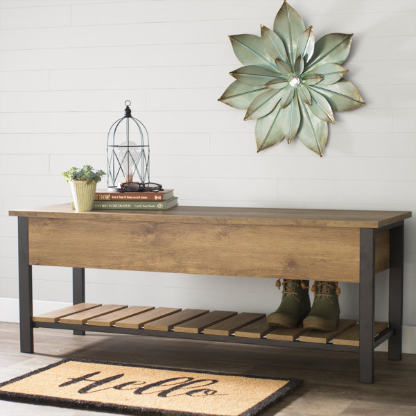 Savon Open-Top Wood Storage Bench by Gracie Oaks