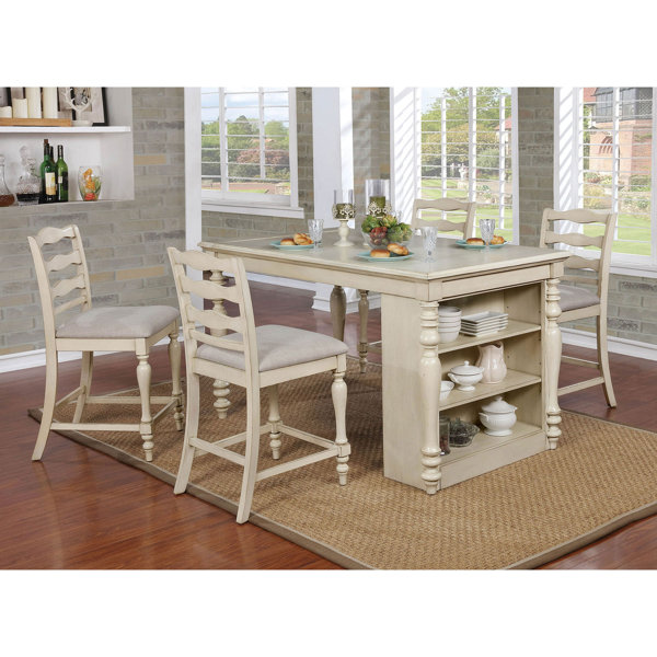 Colter 5 Piece Counter Height Dining Set by Rosecliff Heights Rosecliff Heights