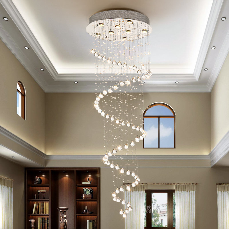 8/" Crystal Modern Chrome Rain Chandelier Lighting Wall Sconce Entry Fixture