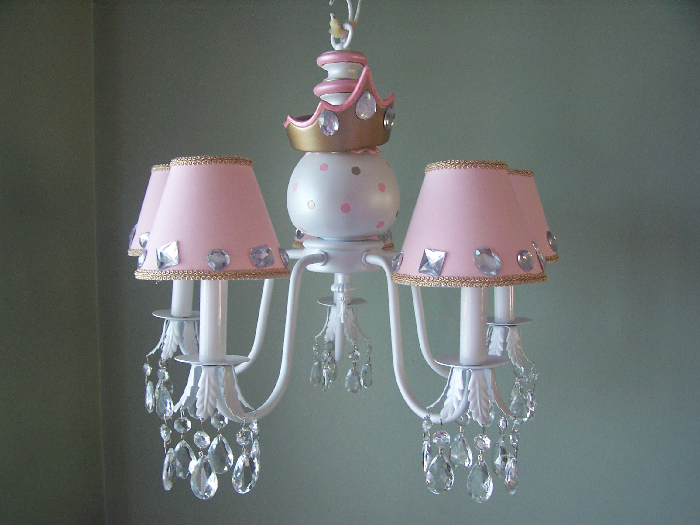 little girl white chandelier