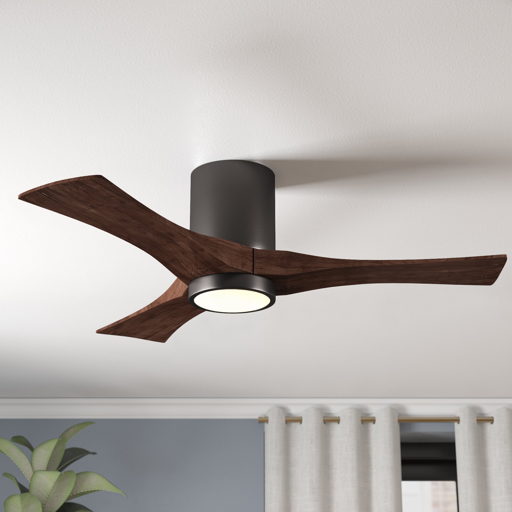 Wade Logan 52 Rosalind 3 Blade Led Ceiling Fan With Remote