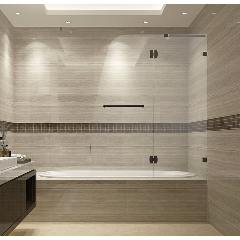 Aston Soleil 48" x 58" Hinged Completely Frameless Tub ...