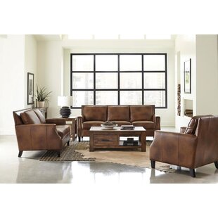Leaton 2-piece Recessed Arms Living Room Set Brown Sugar By Coaster by Loon Peak®