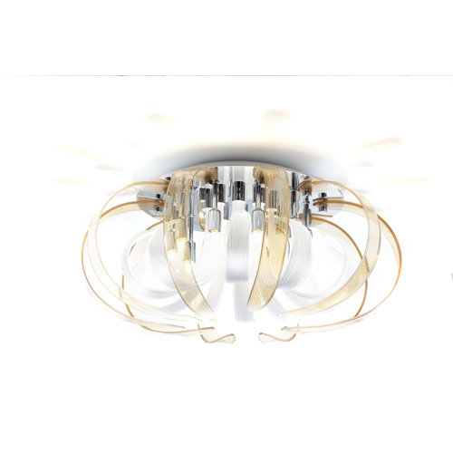 Willett 10 Light Design Pendant Canora Grey Colour (petals):: White and amber