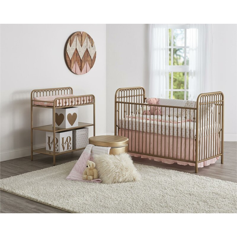 wayfair crib with changing table