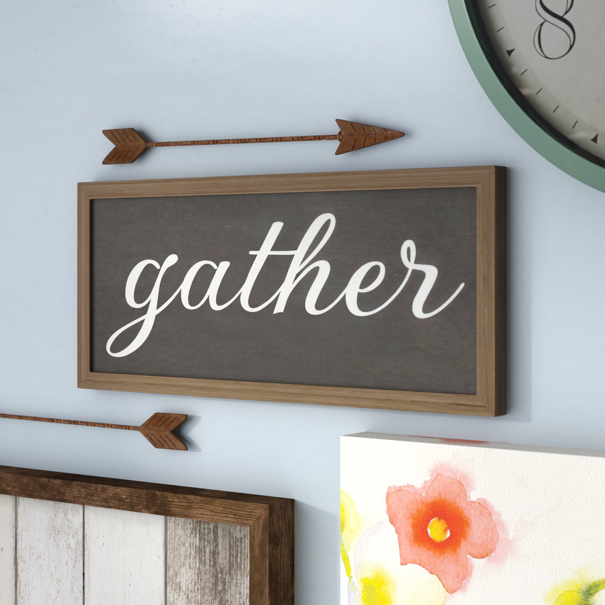Gather Metal Sign Wall Decor Gather Cutout Sign Gather Dining Room Sign Gather Decor Family Sign Farmhouse Decor Gather in Metal Letters