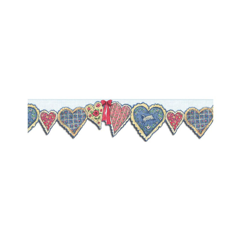 August Grove Lowman Hearts 15 L X 7 W Wallpaper Border Wayfair