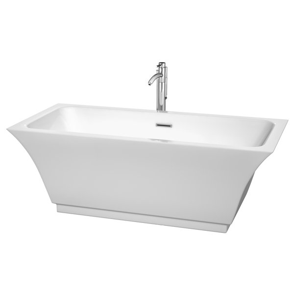 Galina 67 x 31.25 Soaking Bathtub by Wyndham Collection