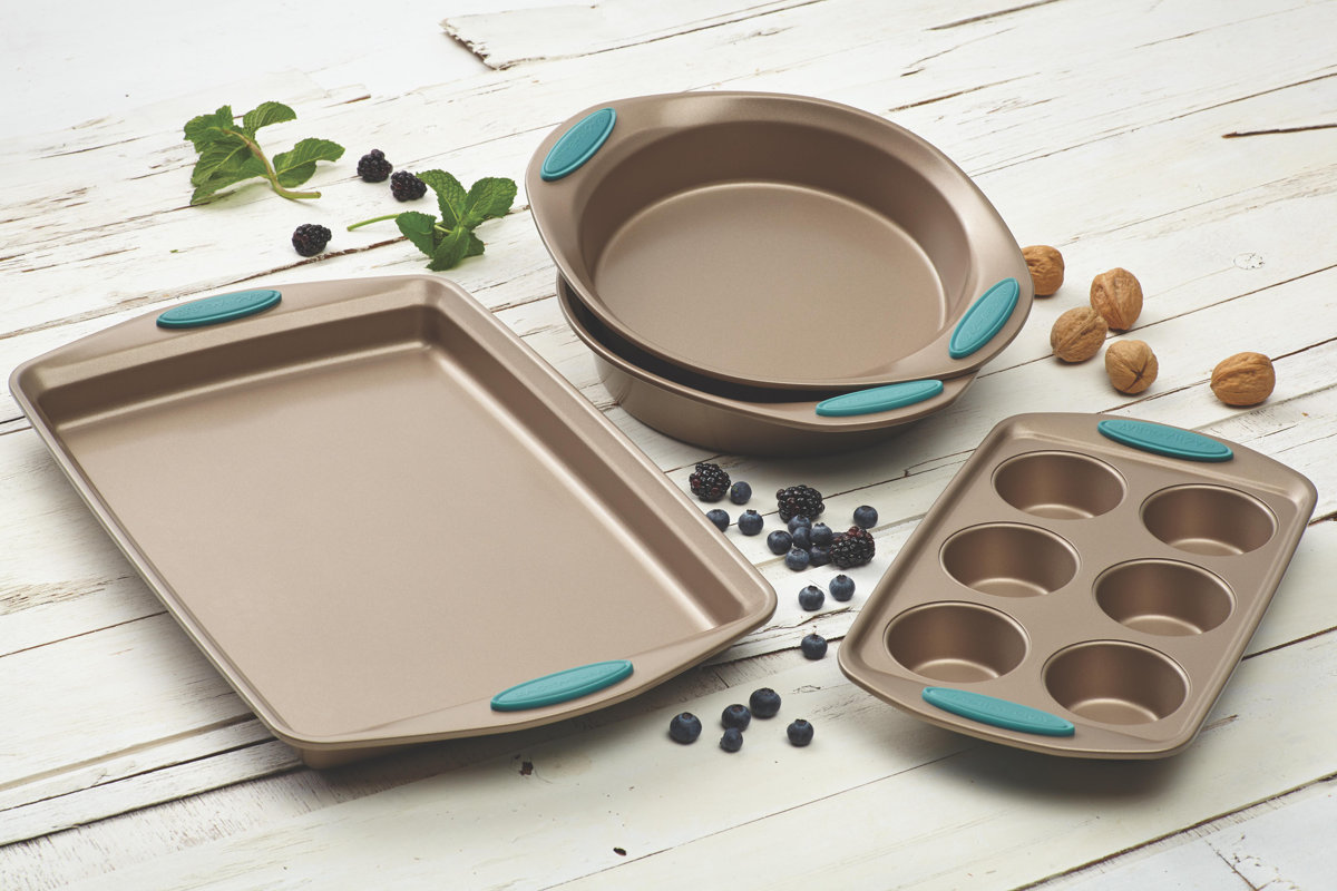 Rachael Ray Cucina Nonstick 4 Piece Bakeware Set & Reviews Wayfair