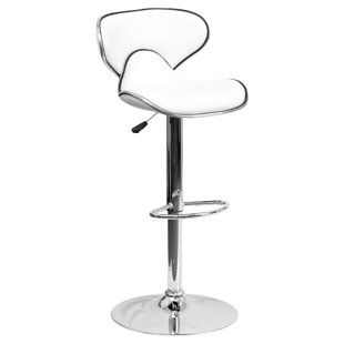 Inexpensive Marlon Adjustable Height Swivel Bar Stool by Wade Logan Inexpensive Marlon Adjustable Height Swivel Bar Stool by Wade Logan