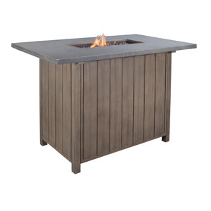 Goufes Aluminum Propane Fire Pit Table