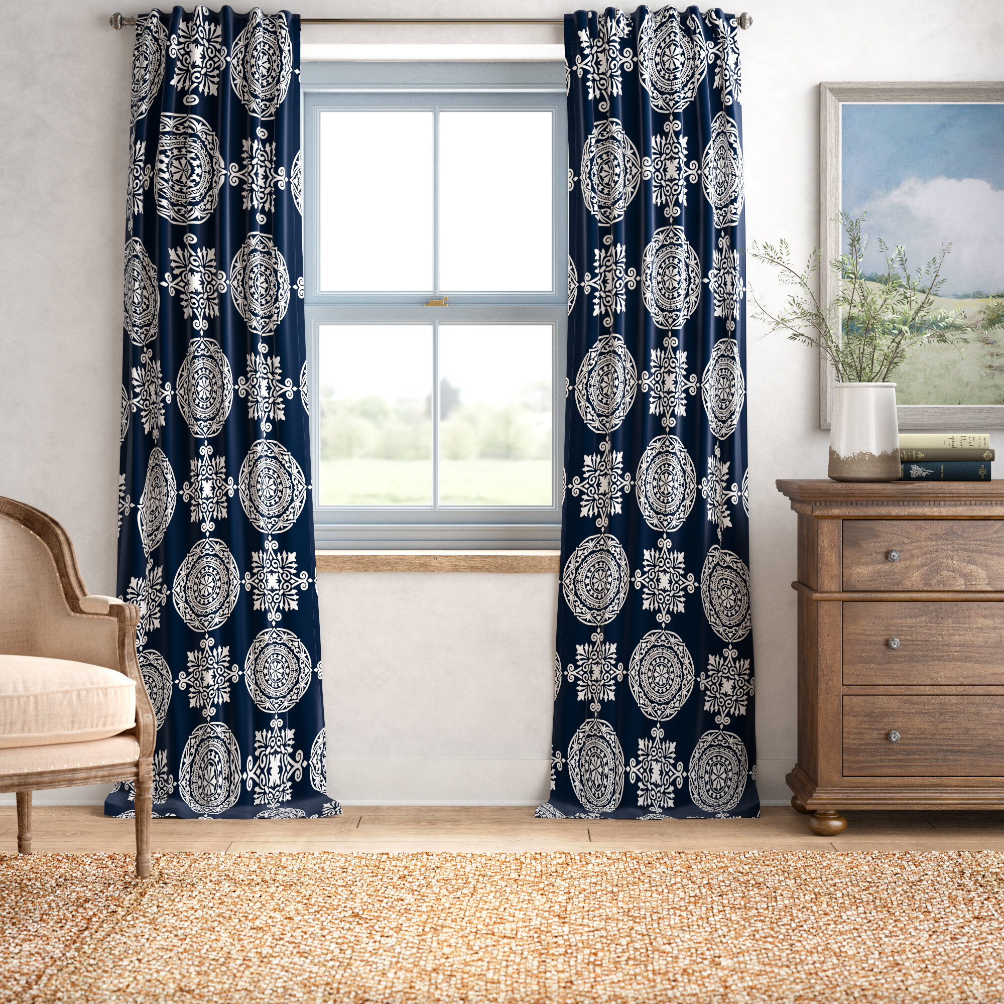 Damask Curtains Drapes You Ll Love In 2020 Wayfair