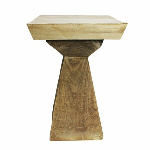 Lovelle Solid Wood Pedestal End Table By Union Rustic
