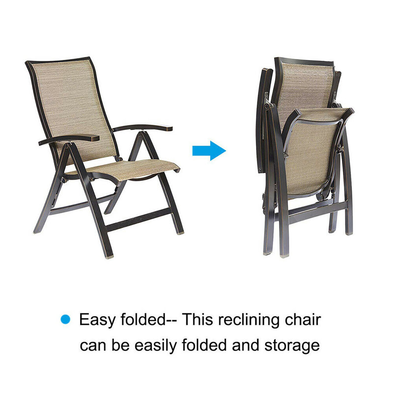 Ebern Designs Folding Chairs With Arm Patio Dining Chairs Indoor And Outdoor Furniture 2 Pcs Reviews Wayfair