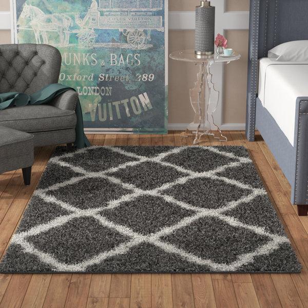 Charmain Dark Gray/Ivory Area Rug by Willa Arlo Interiors