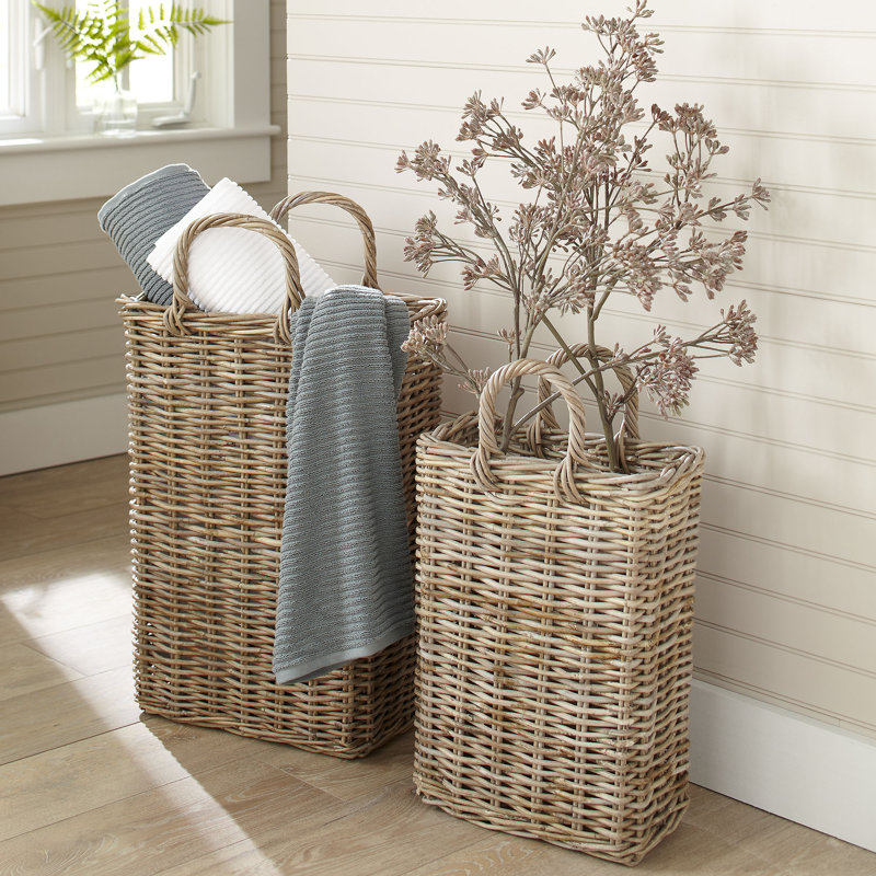 Tall Wicker Storage Basket & Reviews Birch Lane